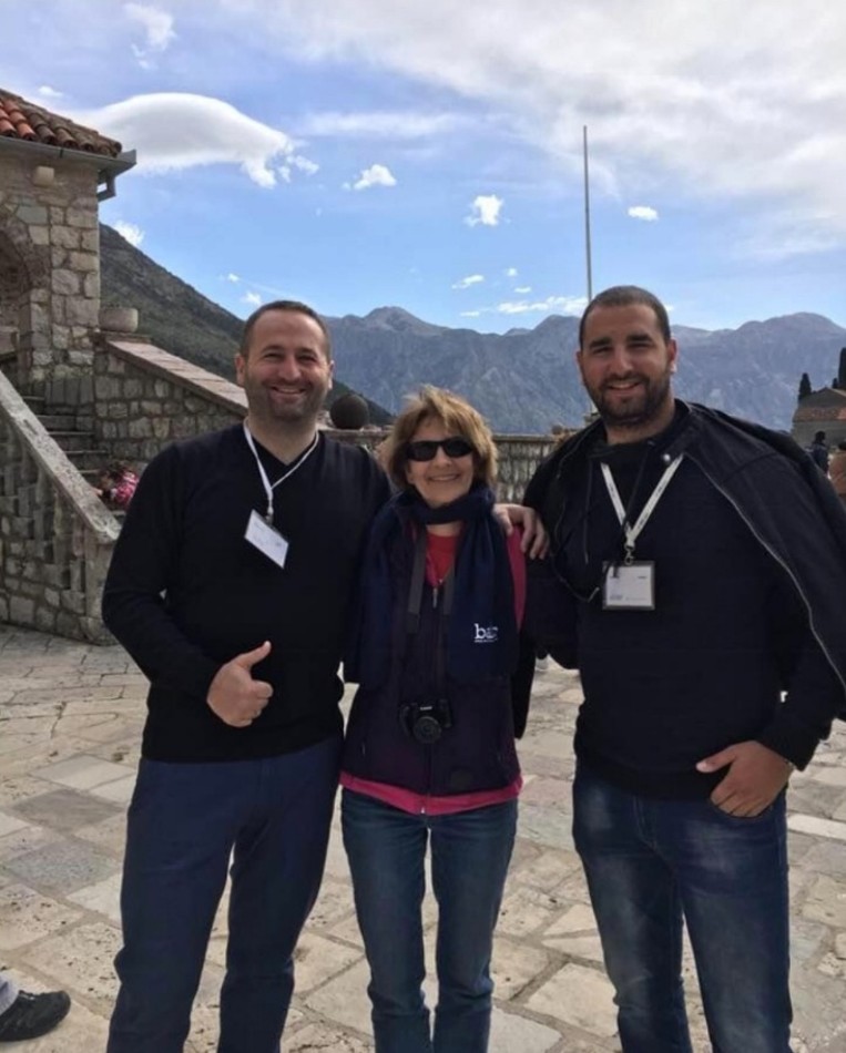 Guests with their guides in Perast, Bay of Kotor
