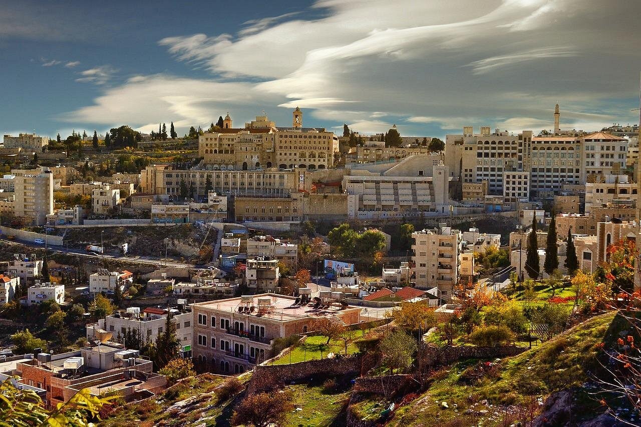 Panoramic view over the city of Bethlehem