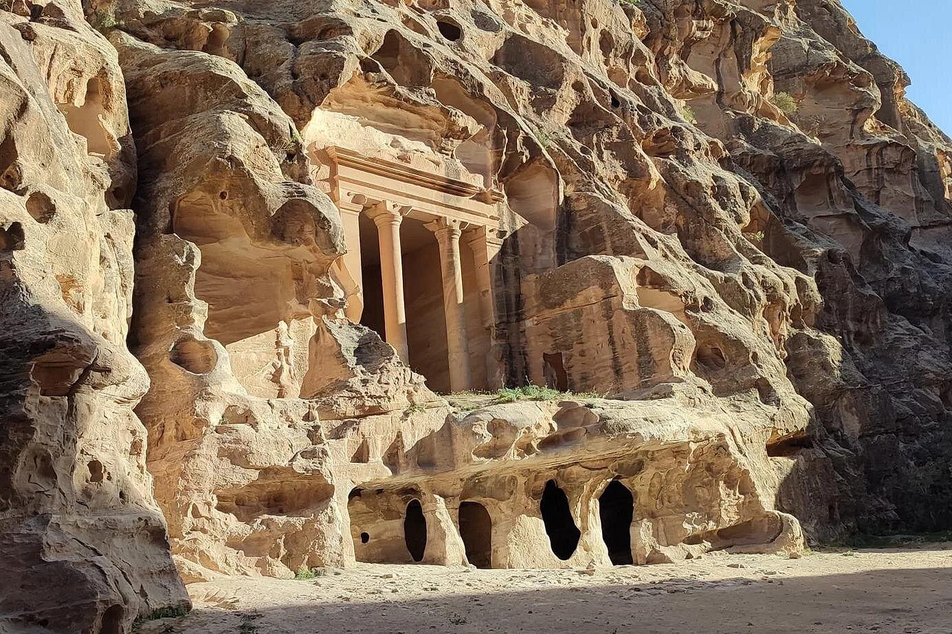 Rock-cut Royal Tombs in the ancient Nabataean city of Petra