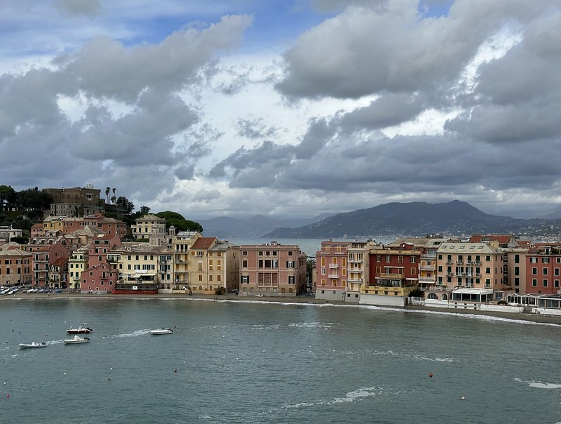 Panoramic view of Sestri Levante Bay of Silence