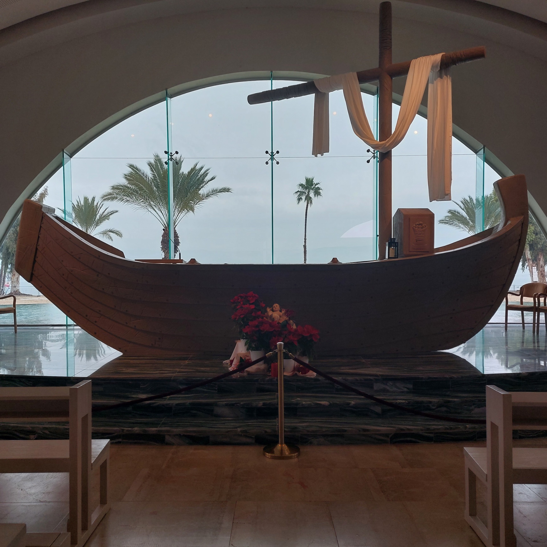 Boat chapel at Magdala center