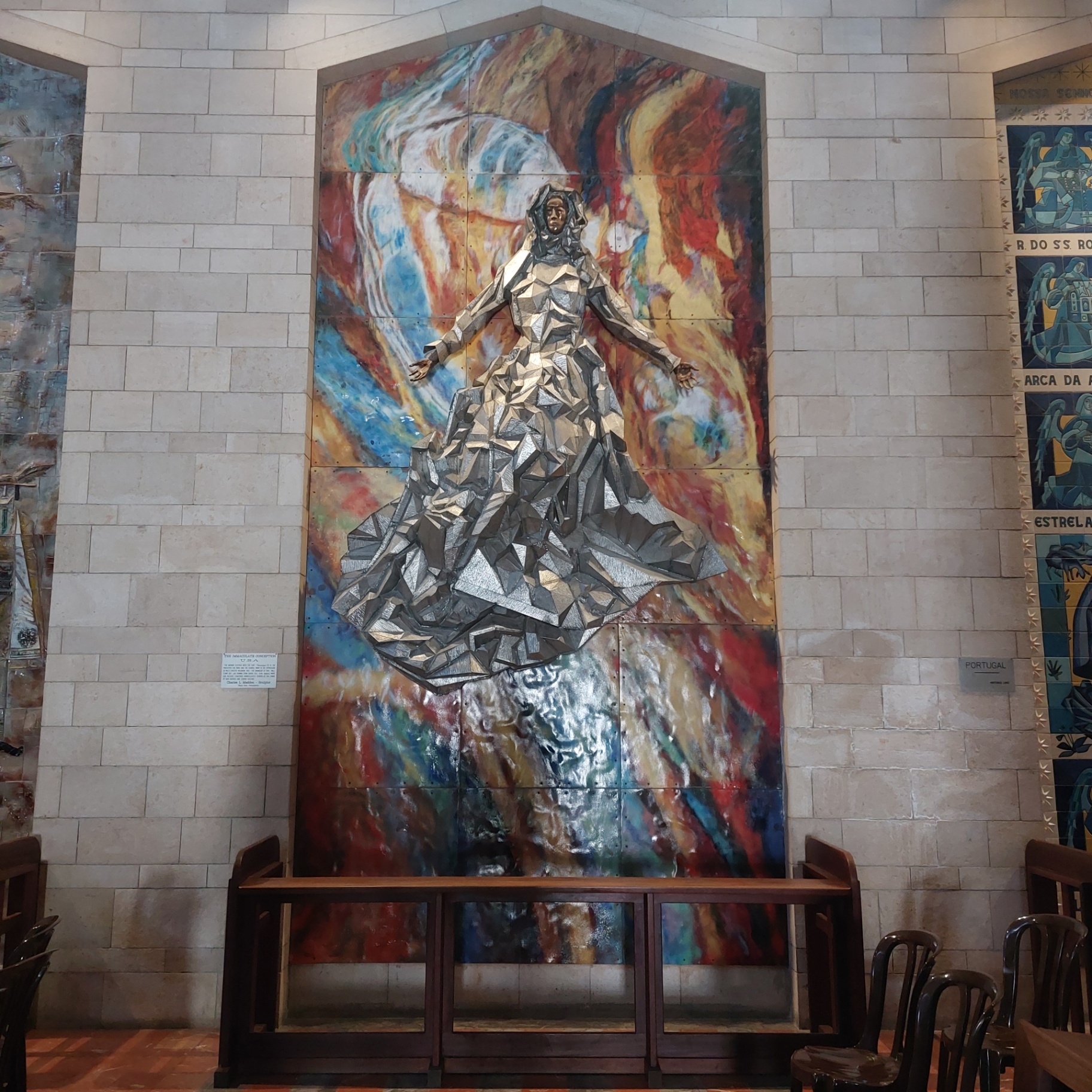 Mosaic art at the Basilica of the Annunciation