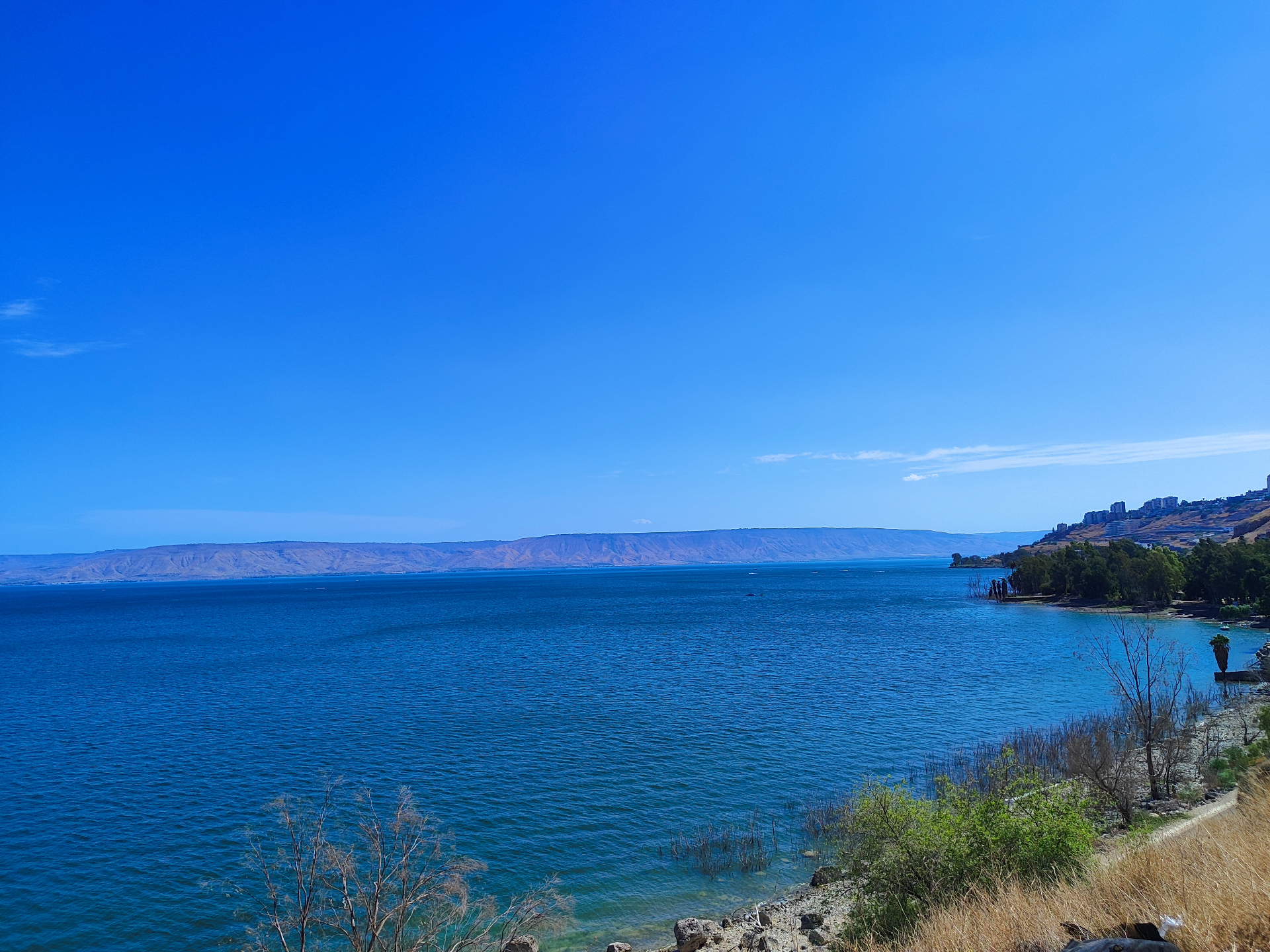 Panoramic view of the Sea of Galilee
